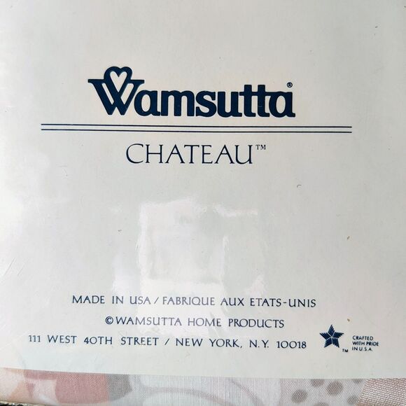 VTG Wamsutta CHATEAU Supercale Plus Twin FLAT Sheet 200 TC - NIB - Picture 5 of 6